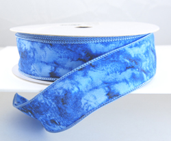 Wired Blue Marbled Ribbon